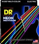DR Strings NMCE11 K3 NEON Multicolor Electric Guitar Strings Front View